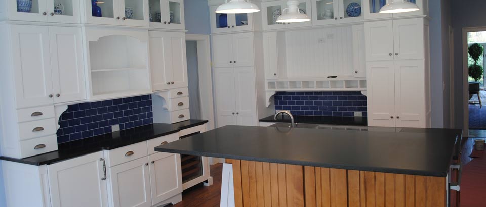 Tile Hutch and Granite Island